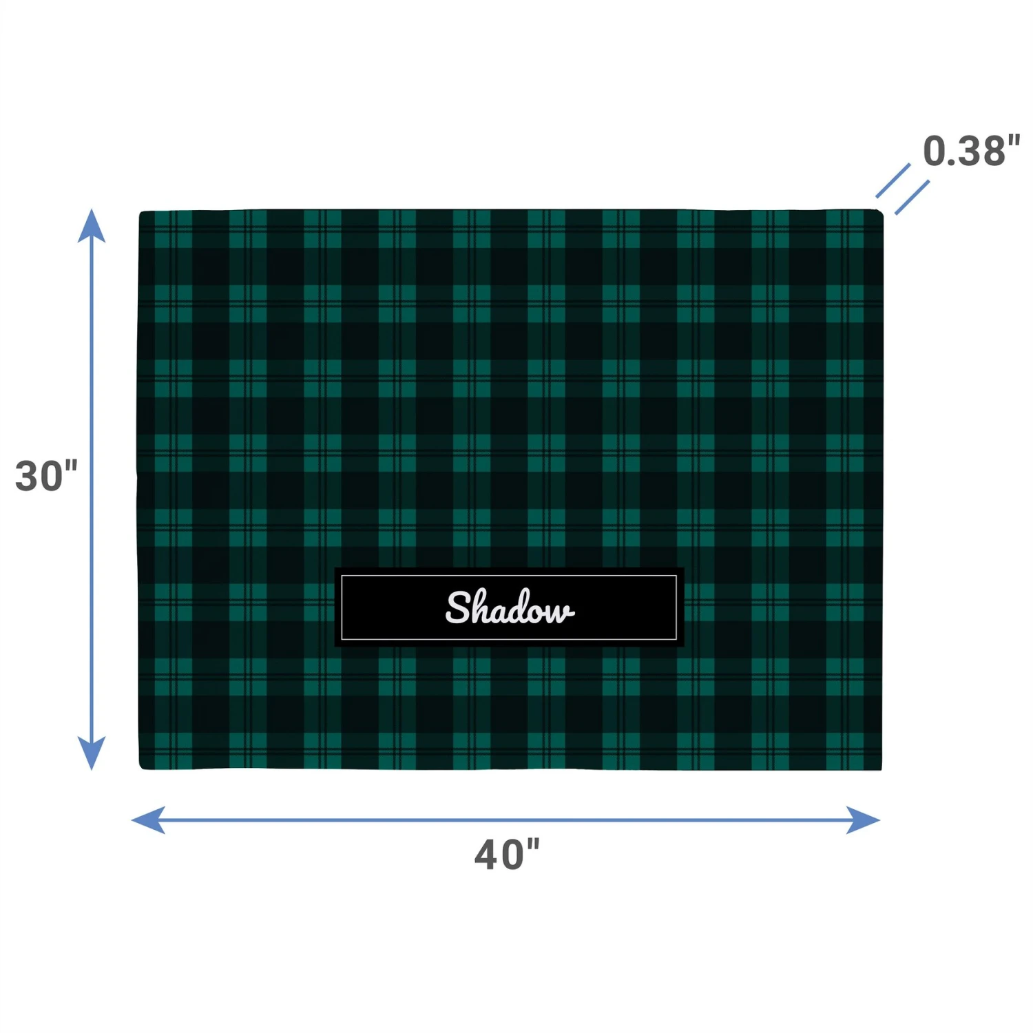 Frisco Personalized Plaid Soft Fleece Cat & Dog Blanket, 30" X 40" 4 Frisco Personalized Plaid Soft Fleece Cat & Dog Blanket, 30" X 40" - Image 2