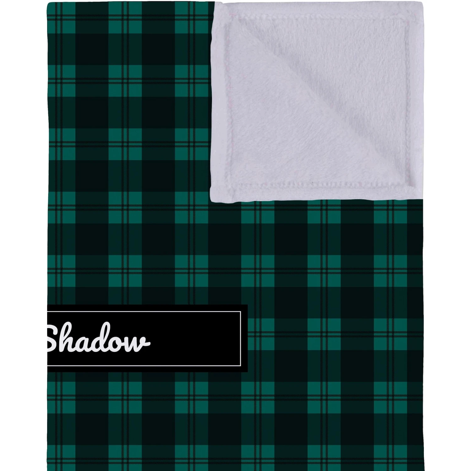 Frisco Personalized Plaid Soft Fleece Cat & Dog Blanket, 30" X 40" 5 Frisco Personalized Plaid Soft Fleece Cat & Dog Blanket, 30" X 40" - Image 3