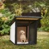 Frisco Modern Wooden Outdoor Dog House, White -Frisco 304038 MAIN. AC SS1800 V1641480742