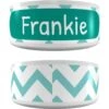 Frisco Personalized Chevron Ceramic Dog & Cat Bowl -Frisco 306760 MAIN. AC SS1800 V1701982307