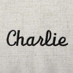 Frisco Personalized Knife Edge Bed, Beige Linen, X-Large -Frisco 311760 PT3. AC SS1800 V1630593981