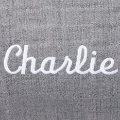 Frisco Personalized Knife Edge Bed, Dark Grey Linen, Large 8 Frisco Personalized Knife Edge Bed, Dark Grey Linen, Large -Frisco 311762 PT3. AC SS1800 V1630593996