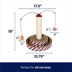 Frisco Holiday Gingerbread Interactive Cat Scratcher Cat Toy With Catnip -Frisco 360897 PT1. AC SS1800 V1694812340