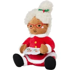 Frisco Holiday Mrs. Claus Plush Squeaky Dog Toy