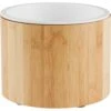 Frisco Elevated Non-Skid Bamboo Melamine Dog Bowl With Bamboo Stand