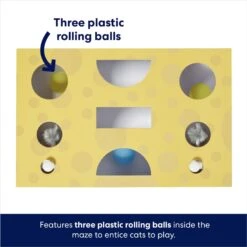 Frisco Cheese Interactive Maze Cardboard Cat Toy Box With Catnip 10 Frisco Cheese Interactive Maze Cardboard Cat Toy Box With Catnip -Frisco 506106 PT2. AC SS1800 V1671551751