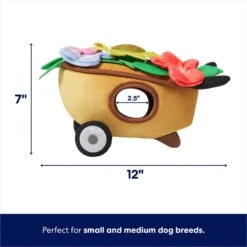 Frisco Spring Wheelbarrow Hide And Seek Puzzle Plush Squeaky Dog Toy -Frisco 541510 PT1. AC SS1800 V1672780527