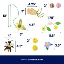 Frisco Spring Plush, Teaser, Ball & Tunnel Variety Pack Cat Toy With Catnip, 10 Count 9 Frisco Spring Plush, Teaser, Ball & Tunnel Variety Pack Cat Toy With Catnip, 10 Count -Frisco 541590 PT2. AC SS1800 V1672936931