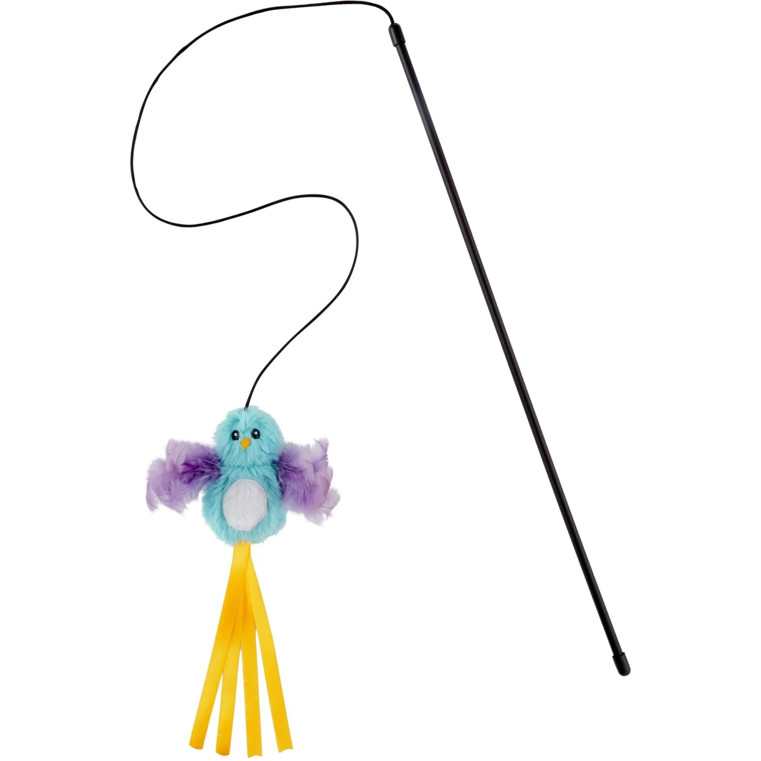 Frisco Bird With Feathers Teaser Wand Cat Toy With Catnip + 3 Items 6 Frisco Bird With Feathers Teaser Wand Cat Toy With Catnip + 3 Items - Image 4