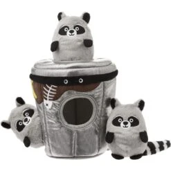 Frisco Volcano Hide & Seek Puzzle Plush Squeaky Dog Toy & Frisco Trash Can & Raccoons Hide & Seek Puzzle Plush Squeaky Dog Toy -Frisco 962054 PT5. AC SS1800 V1694783953